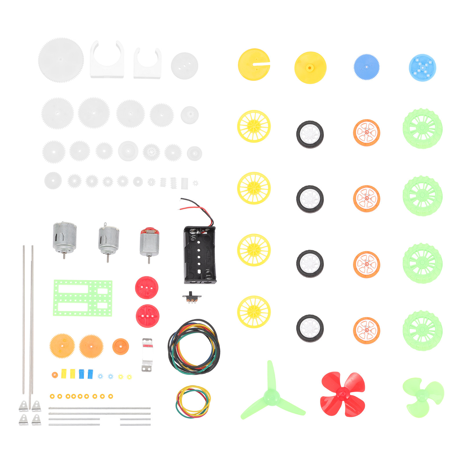 Science Project - 112Pcs Motor Accessories Kit Plastic Gears