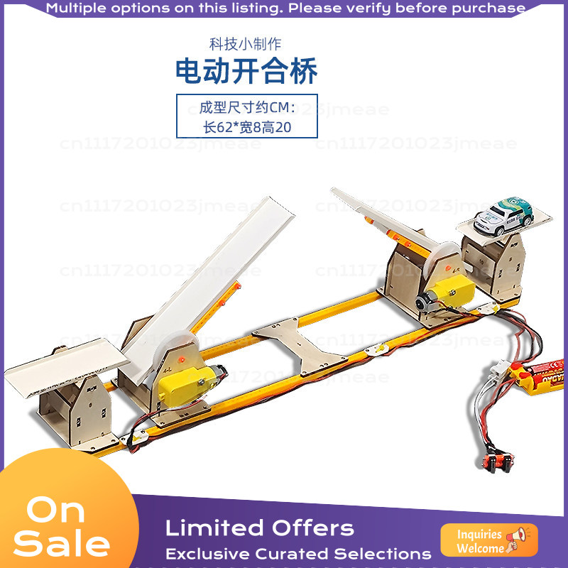 Science Project - Electric Opening Lifting Bridge DIY Model