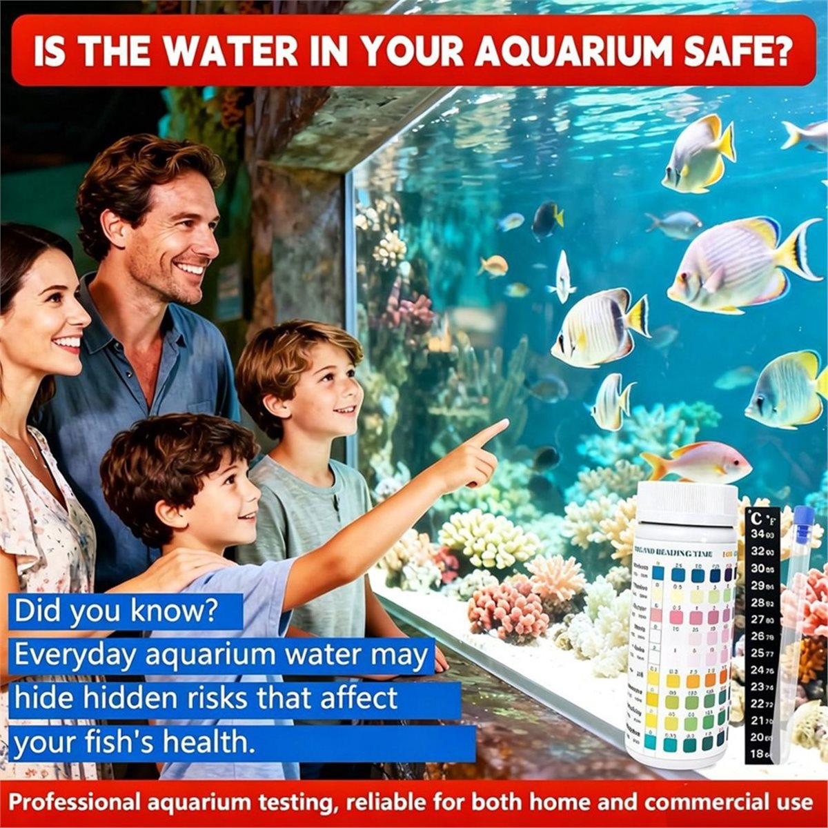 Ph Strip Test - HGHO 9 in 1 Aquarium Test