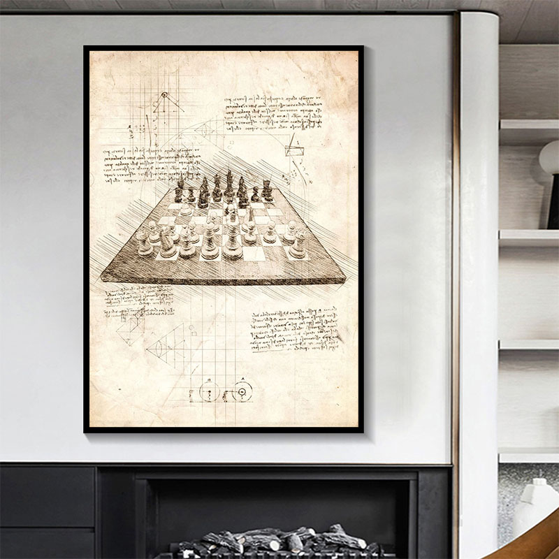 Vintage Abstract Da Vinci Insp - Star Map Poster 评论和价格