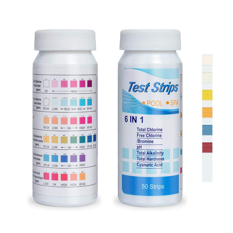 6 In 1 Chlorine PH Test Strips - Ph Strip Test 评论和价格