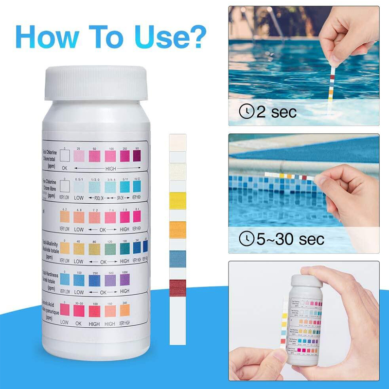 6 In 1 Chlorine PH Test Strips - Ph Strip Test 评论和价格