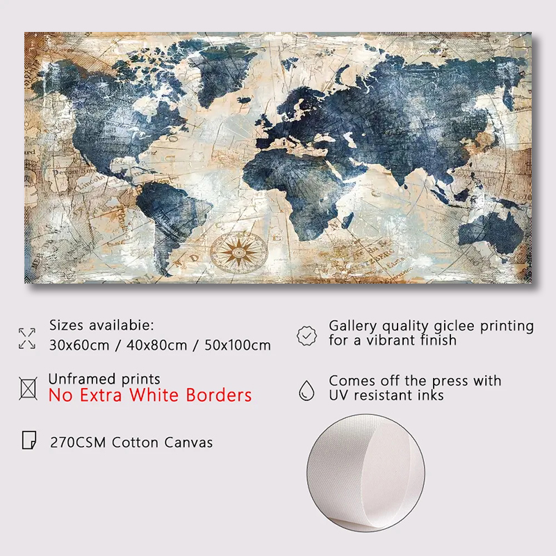 1pc Canvas Poster Vintage Art  - Star Map Poster 评论和价格