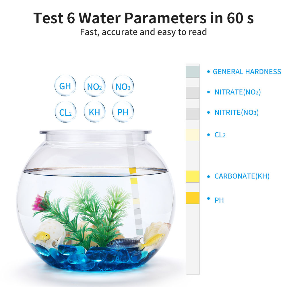 6-In-1 Water Quality Test Stri - Ph Strip Test 评论和价格