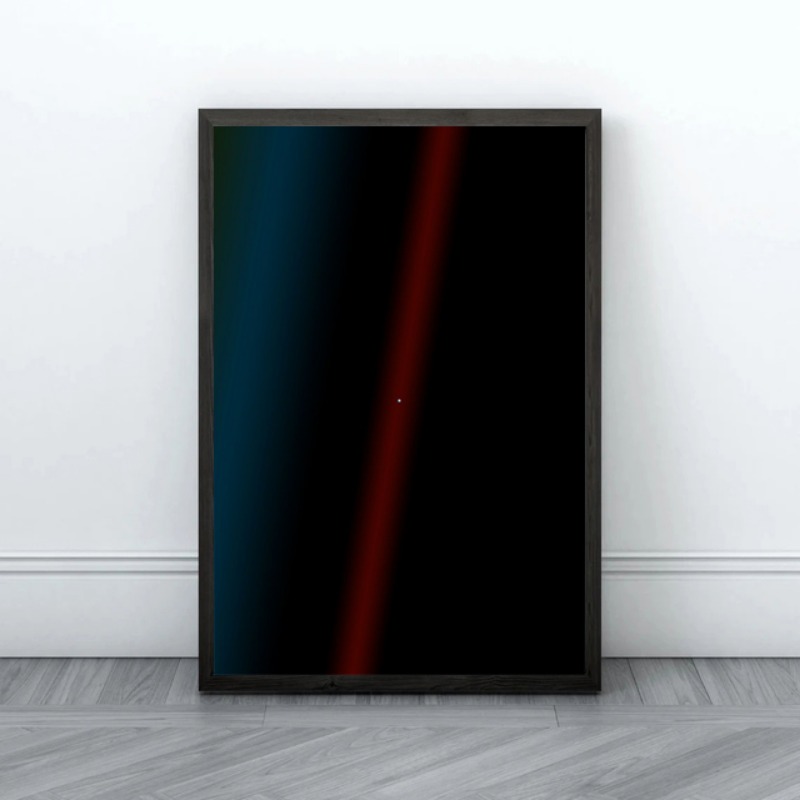 Pale Blue Dot Print Poster Voy - Star Map Poster 评论和价格