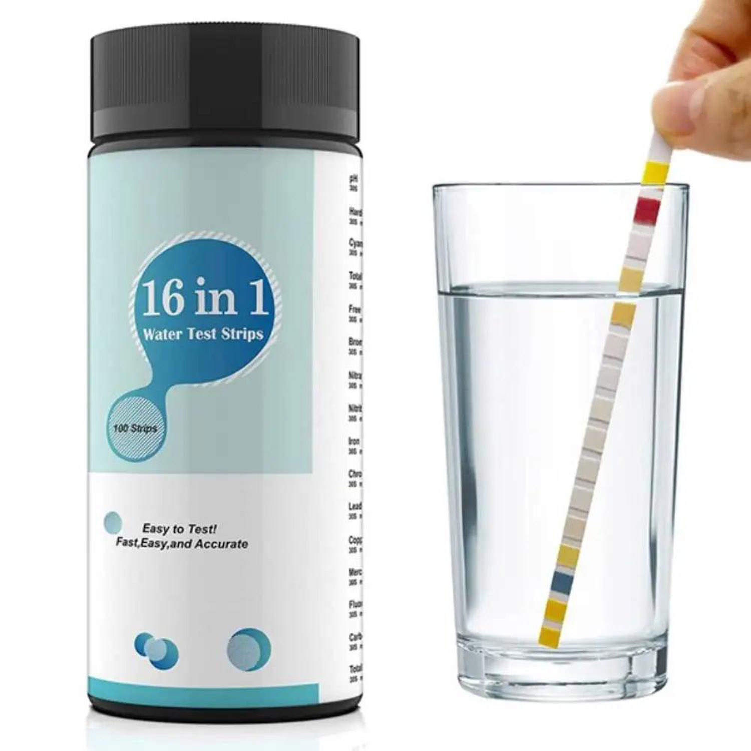16-in-1 Water Test Kit Strips, - Ph Strip Test 评论和价格