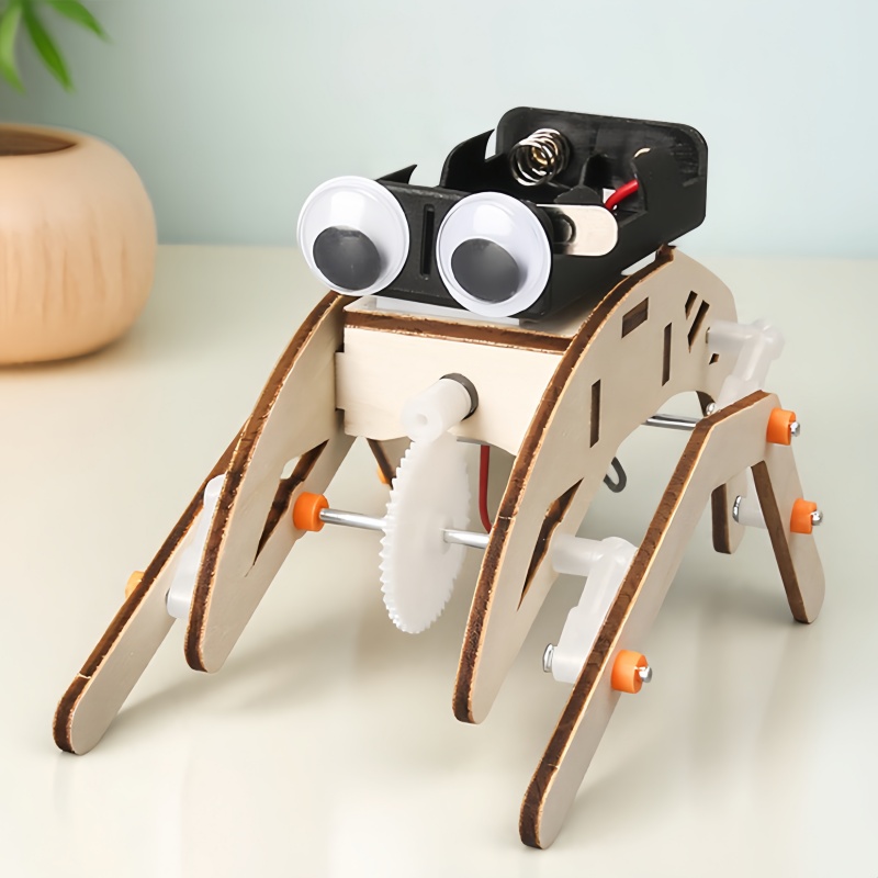 Diy Handmade Walking Spider Ro - Science Project Robot 评论和价格