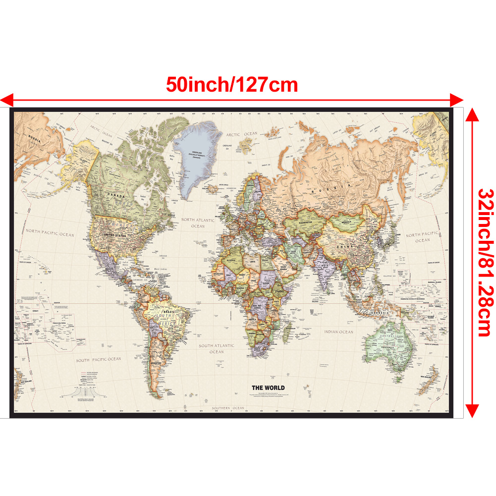 127x81cm/50x32inch Vintage Wor - Star Map Poster 评论和价格